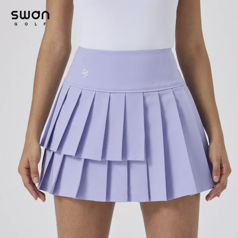 

2024 SG Golf Women's Pleated Skirt High Waist Slim Sports Outdoor Short Skirts Breathable Irregular Skort Fashion High-end Wear