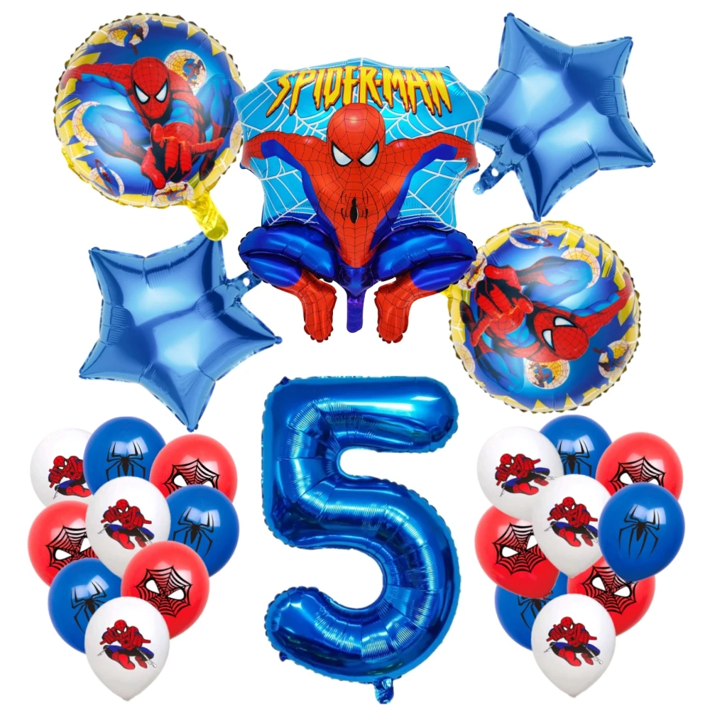 Cartoon Super Hero Spiderman Tablecloth Kid Favor Birthday Pack Event Party Cups Plates Baby Shower Disposable Tableware Sets