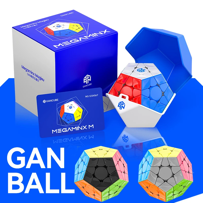 GAN Maglev Megaminx 매직 큐브, 마그네틱 3x3 12 면체 전문 스피드 퍼즐, 12 면 어린이 장난감, 스페셜 큐브 매직