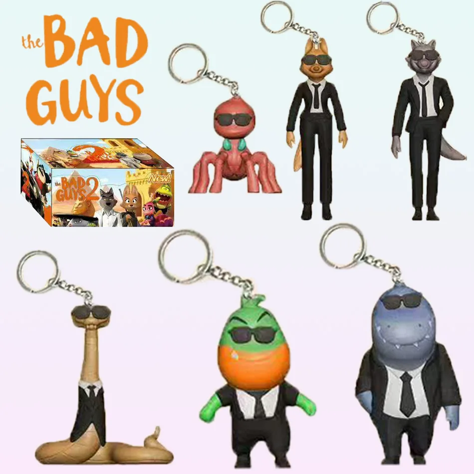 

НОВИНКА! Горячая новинка: Коллекционная фигурка из мультфильма «Злые парни» (Blind Box). Модель из ПВХ, игрушка, фигурка животного, декоративная фигурка для рабочего стола, рождественский подарок.