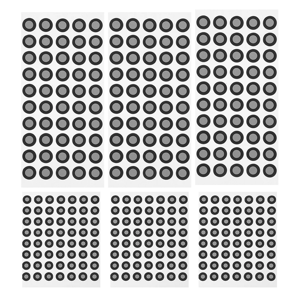 

6 Sheets Reflective Marking Points 3d Scanning Marker Dots Markers for Scanner Reference Liquid Reflection