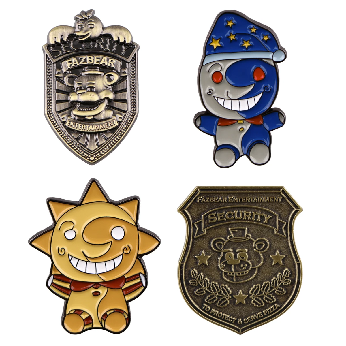 Funny Clown Lapel Pin Horror Game Badges on Backpack Metal Enamel Brooch Clothing Jewelry Cosplay Accessories Fans Gifts Toy