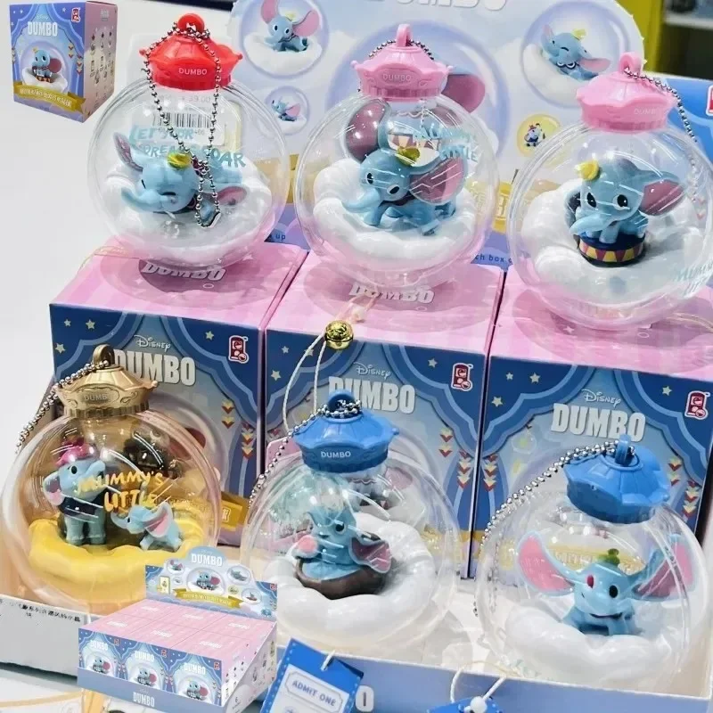 

New Authentic Disney Anime Dumbo Wishing Wind Chimes Crystal Ball Blind Box Blessing Pendant Room Decoration Toys Christmas Gift