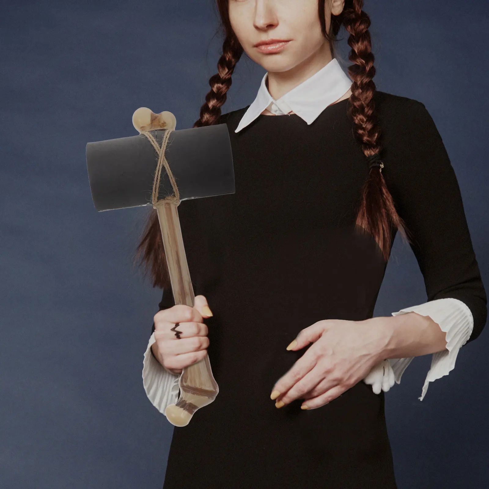 1pc osso prop realista festa de halloween martelo falso para cosplay decoração palco desempenho plástico martelo acessório