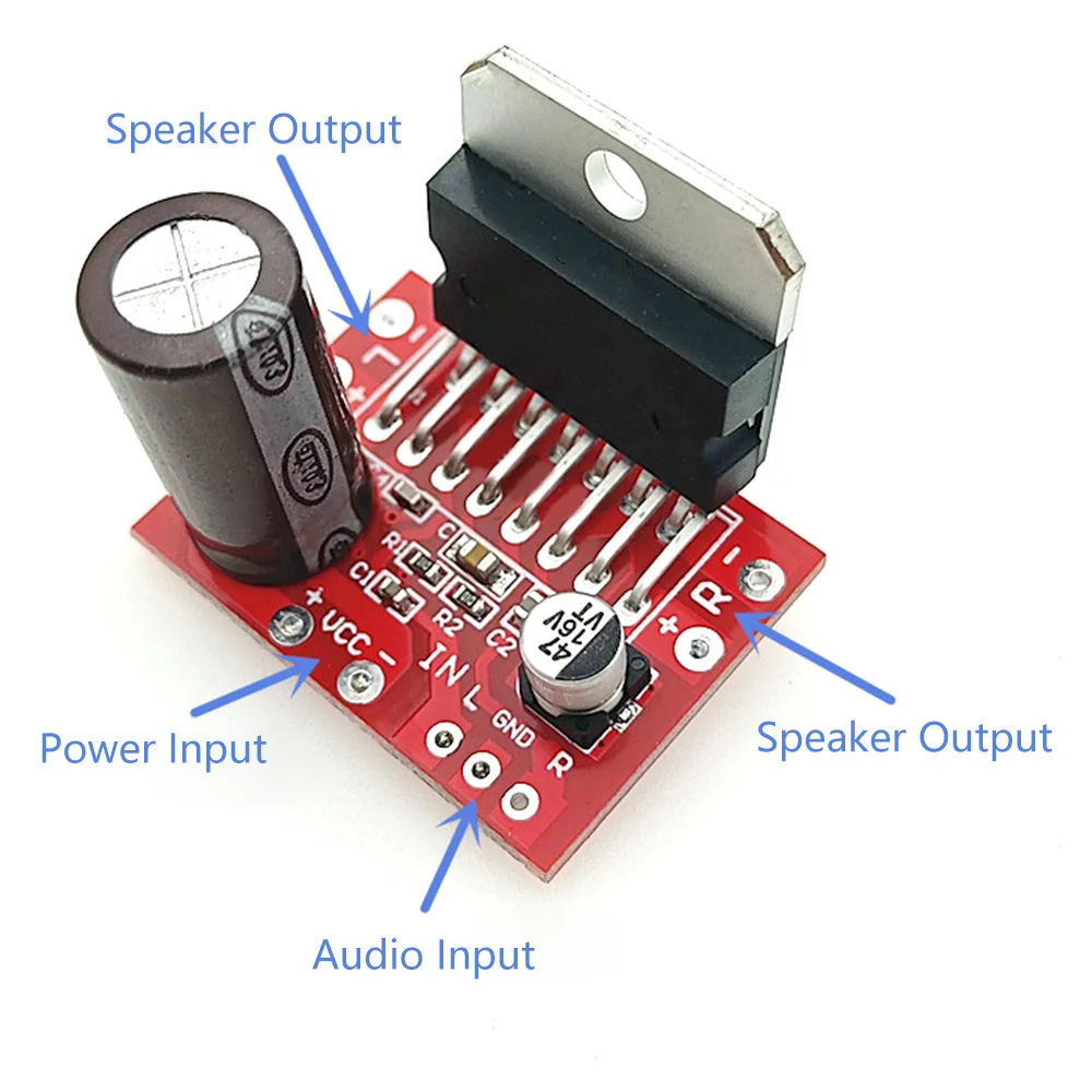 DC9V-15V Amplifiers Audio Amplificador TDA7379 CD7379 Power Amplifier Board 38W X 2 Dual Channel High-Power Small Volume Module