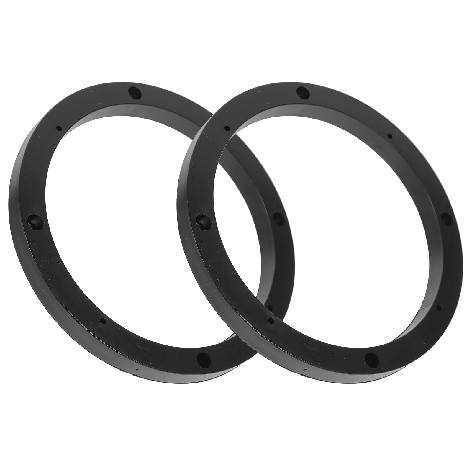 2 Pcs Adapter Door Speaker Ring Pad 65 Car Spacers Rings Solid Washer Trumpet for Replacement Black Cushion