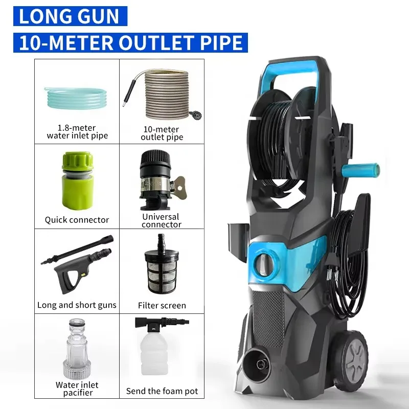 Auto Stop Electric Pressure Washer High Power Cleaning for Motor Car Wash