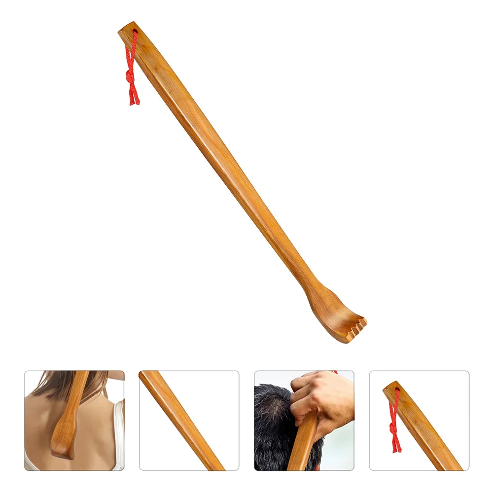 2 pezzi di raschietto per la schiena in legno, bastoncino per massaggio, manico lungo, raschietto per il corpo, per spalla, portatile, da viaggio, bordo liscio