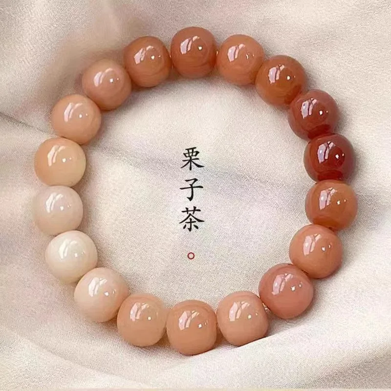 

Boutique Natural Bodhi Bead Bracelet Hand Toy Men and Women Bodhi Seed Yuanshan Dai Retro Style Pliable Temperament Buddha Beads