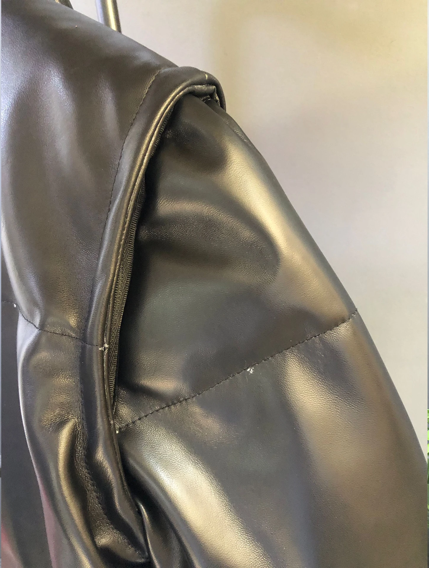 Echt leer of pufferjas Dames losse ritssluiting Afneembare schapenvachtjas Casual leren jas Warmte-rits