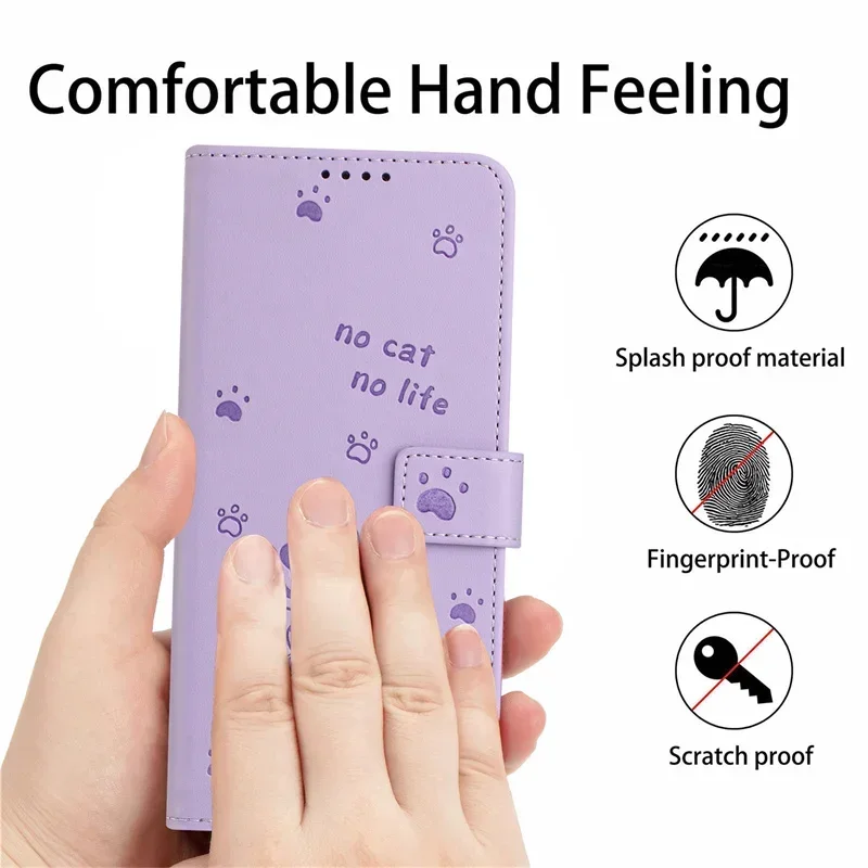 Etui For OPPO Reno12 F 3D Cat Pattern Wallet Case Oppo Reno 11 F 12 Pro 8 7 6 5 Lite 7Z 5F A95 A55 Magnetic Leather Phone Funda