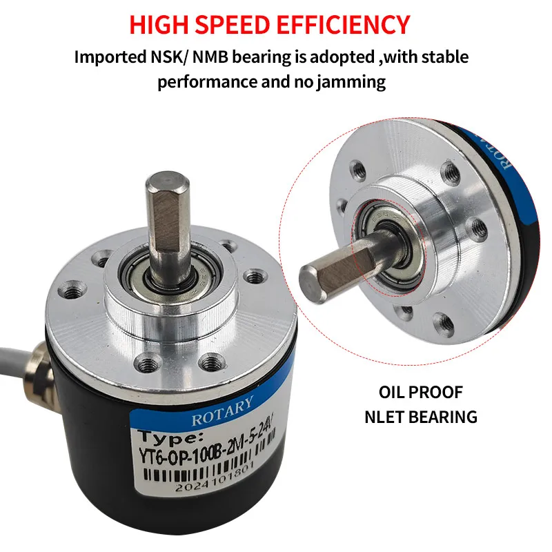 YT06-OP-600B 5-24V Automation Equipment Photoelectric Encoder 100R/200R/360R/400R/600R