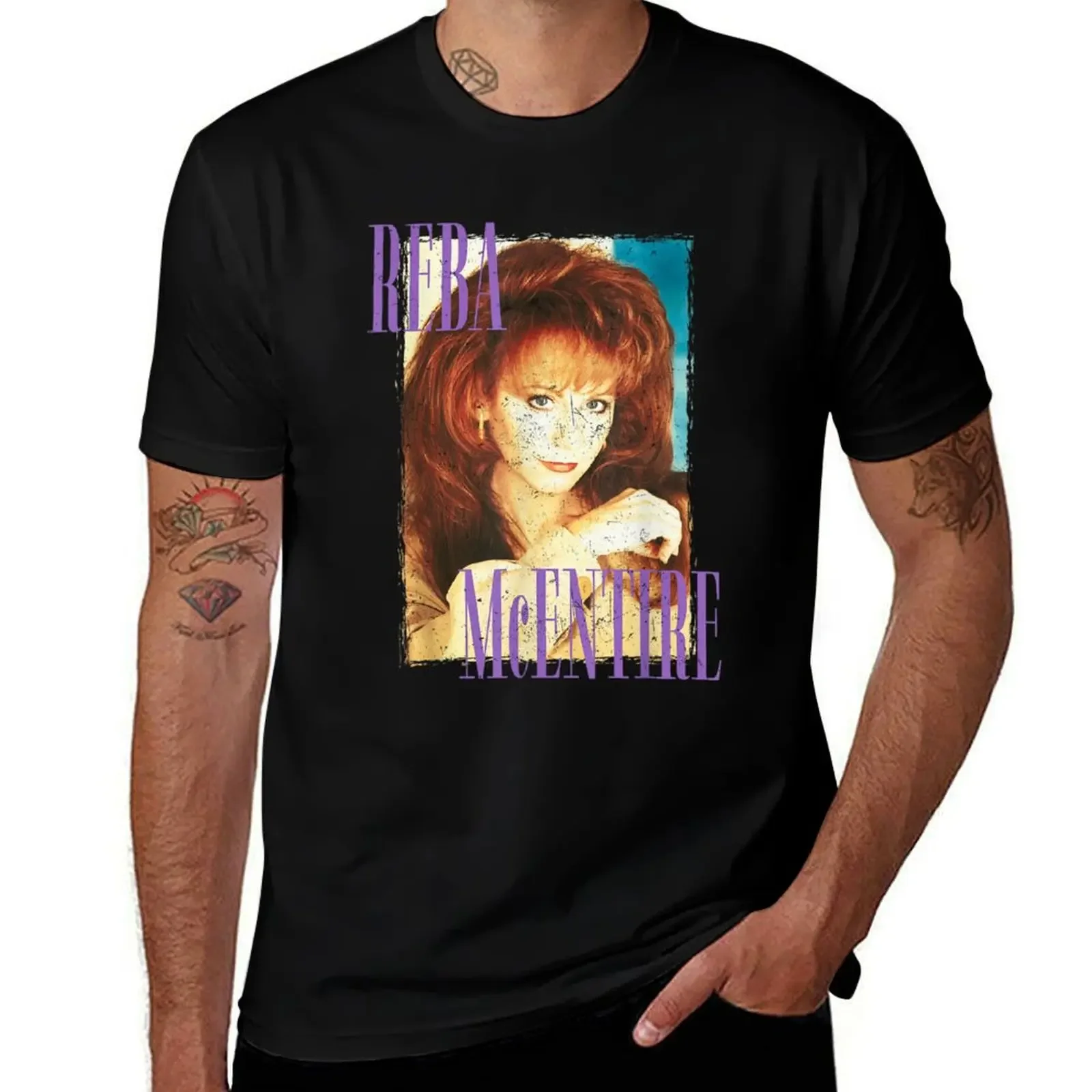 

Reba McEntire T-Shirt anime stuff graphics big and tall t shirts for men