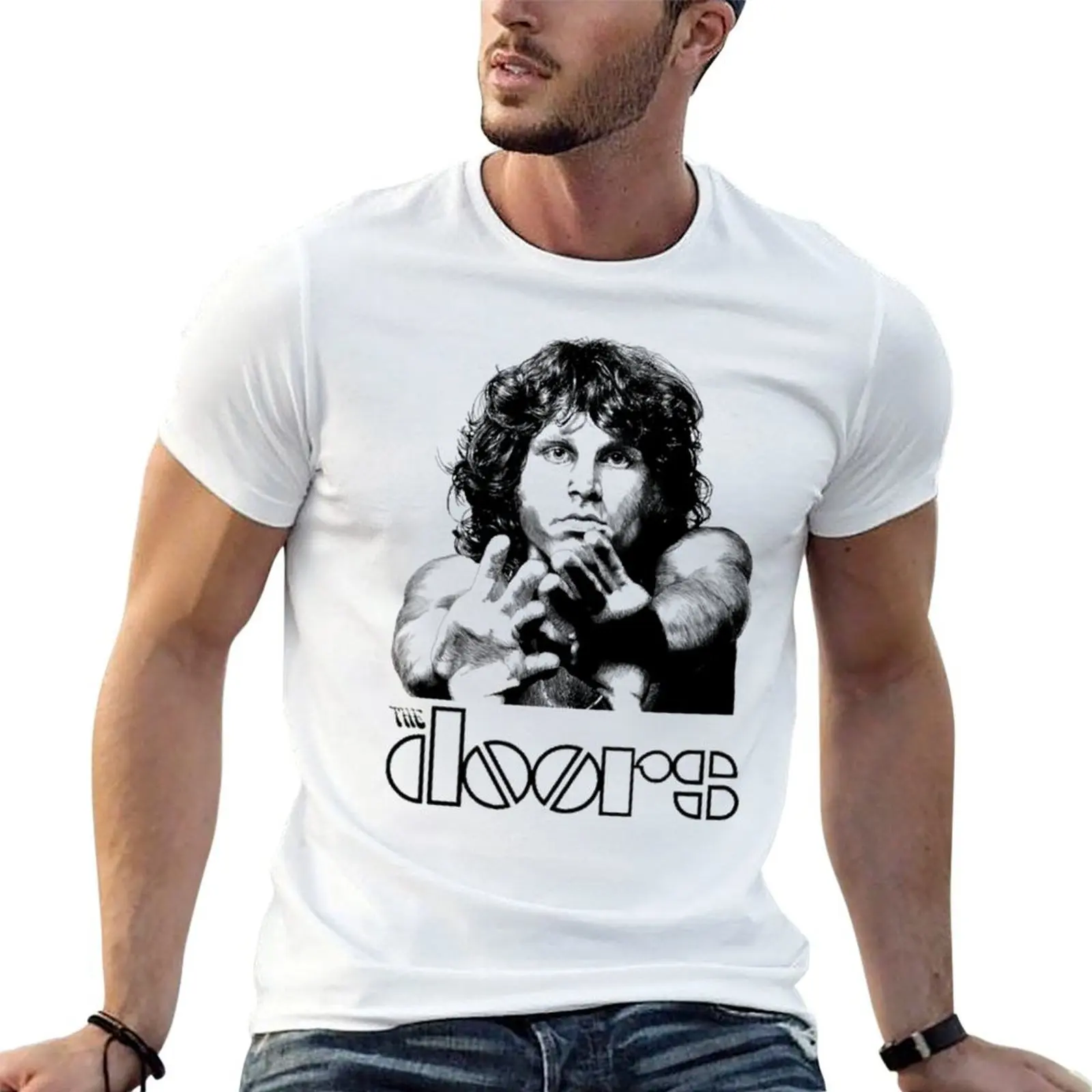 

Doors - Jim Morrison T-Shirt man t shirts graphic t shirt for man 100 percent cotton t shirt man designer T-shirt
