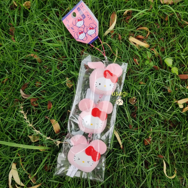 

Kawaii Hello Kitty String Pendant Backpack Phone Case Decoration Anime Rabbit Head Holiday Gift Easter Gift Women Accessories