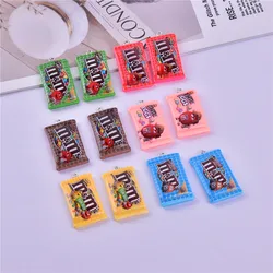 10Pcs Resin Simulation Chocolate Candy Charms Pendants Flatback for Necklace Bracelet Earring Jewelry Making Accessories