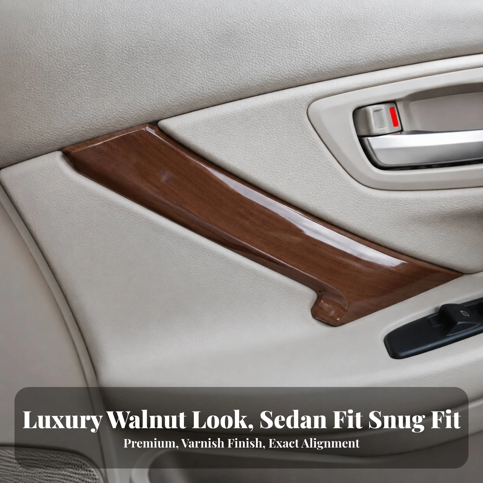 Inner Door Handle Cover Panel Perfect Match Interior Door Handle Cover Aftermarket Anti-Scratch for Car Owners