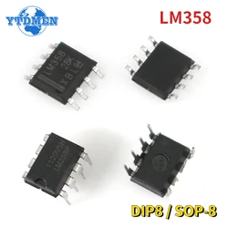 20pcs/lot LM358 DIP8 LM358P LM358D SOP-8 Operational Amplifier Kit IC Chip Integrated Circuits