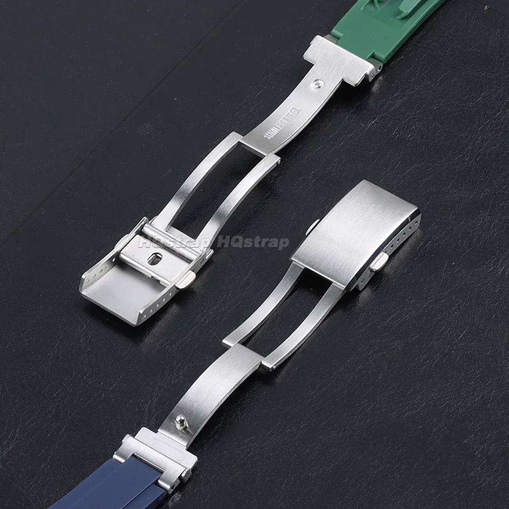 Luxury Stainless Steel Watch Buckle for Rolex 9mm×16mm Solid Folding Clasp for Submariner Strap Metal Button Watchband Accessory image 5
