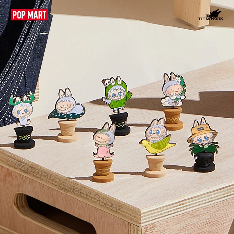 POPMART THE MONSTERS Fallin Wild Series Badge Blind Box Mystery Box Toys Doll Cute Anime Figure Ornaments Collection Gift