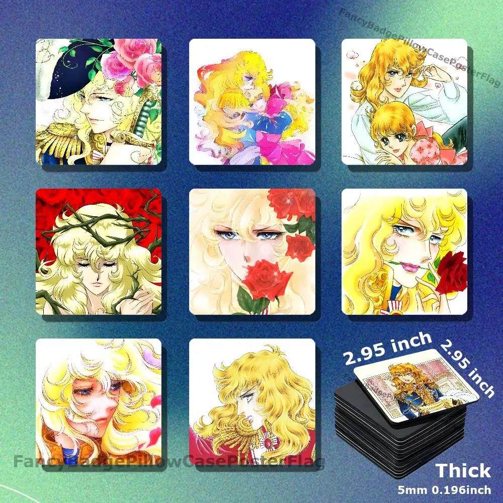 The R-Rose Of Versailles DIY Refrigerator Magnet Creativity Handmade Creation Acrylic Fridge Magnetic Sets Accessories