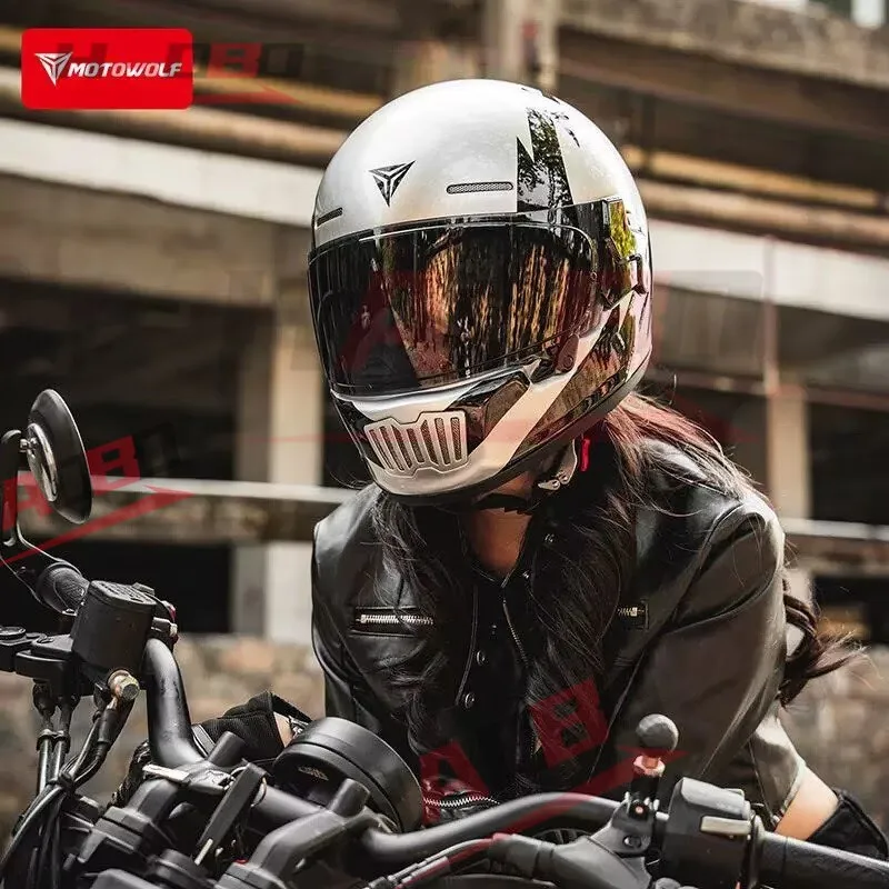 Motowolf Full Face Helmets Mens Women Motocross Racing Helmets Lightweight Motorcycle Off Road Street Bike Helmets DOT Approved