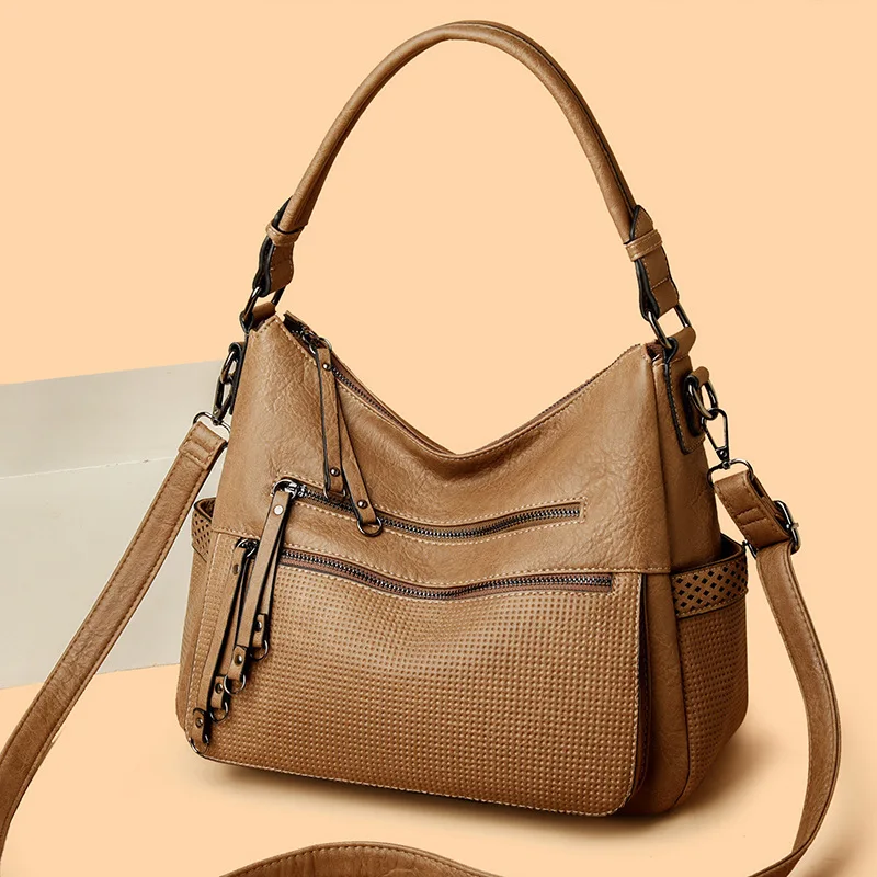 2025 nuevos bolsos casuales para mujer, bandolera informal de gran capacidad, bolsos de hombro para ir al trabajo de estilo coreano versátiles a la moda