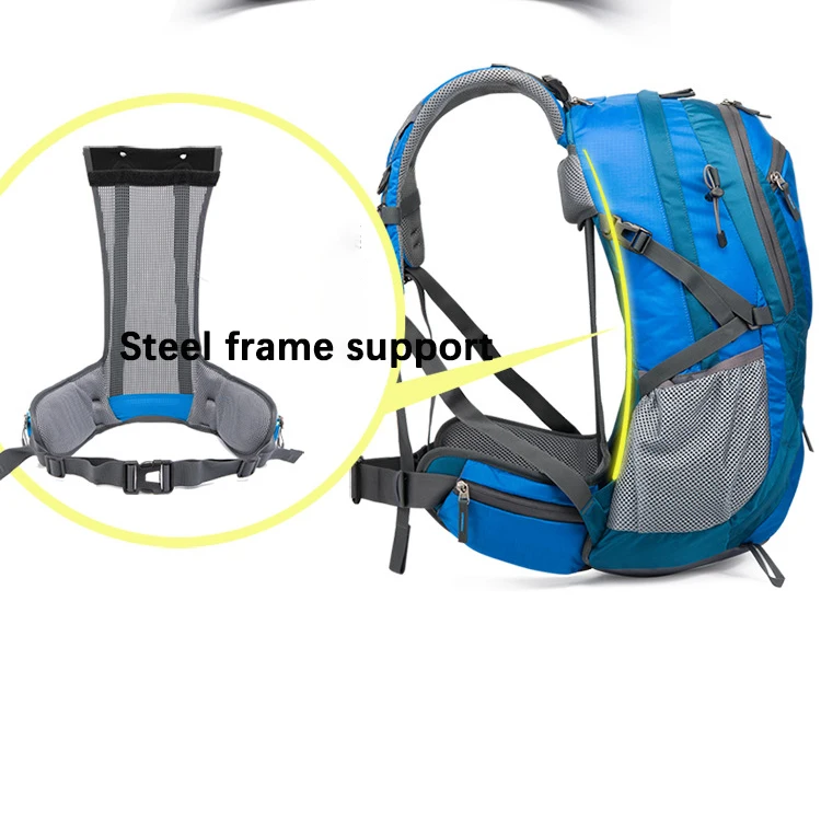 Jetboil 45L Waterproof Waist Backpack Outdoor Sports 450D Nylon Waterproof Mountaineering Bag Professional Double Shoulder Bag