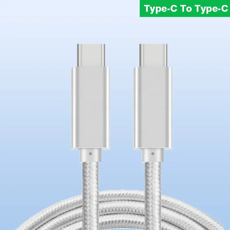 كابل USB C إلى C من النايلون 3.1 Gen 2 كابل USB-C 3.3ft 4K 100w UHD 10Gbps للهواتف المحمولة/الأجهزة المحمولة/الأجهزة اللوحية #1
