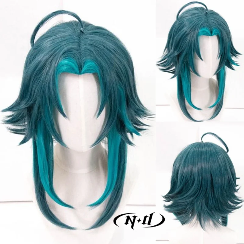 

ND Xiao Косплей Парики Шиньон Genshin Impact Косплей Парики Волос для Comic Con Coser Костюм Тематическая Вечеринка Термостойкие Синтетические