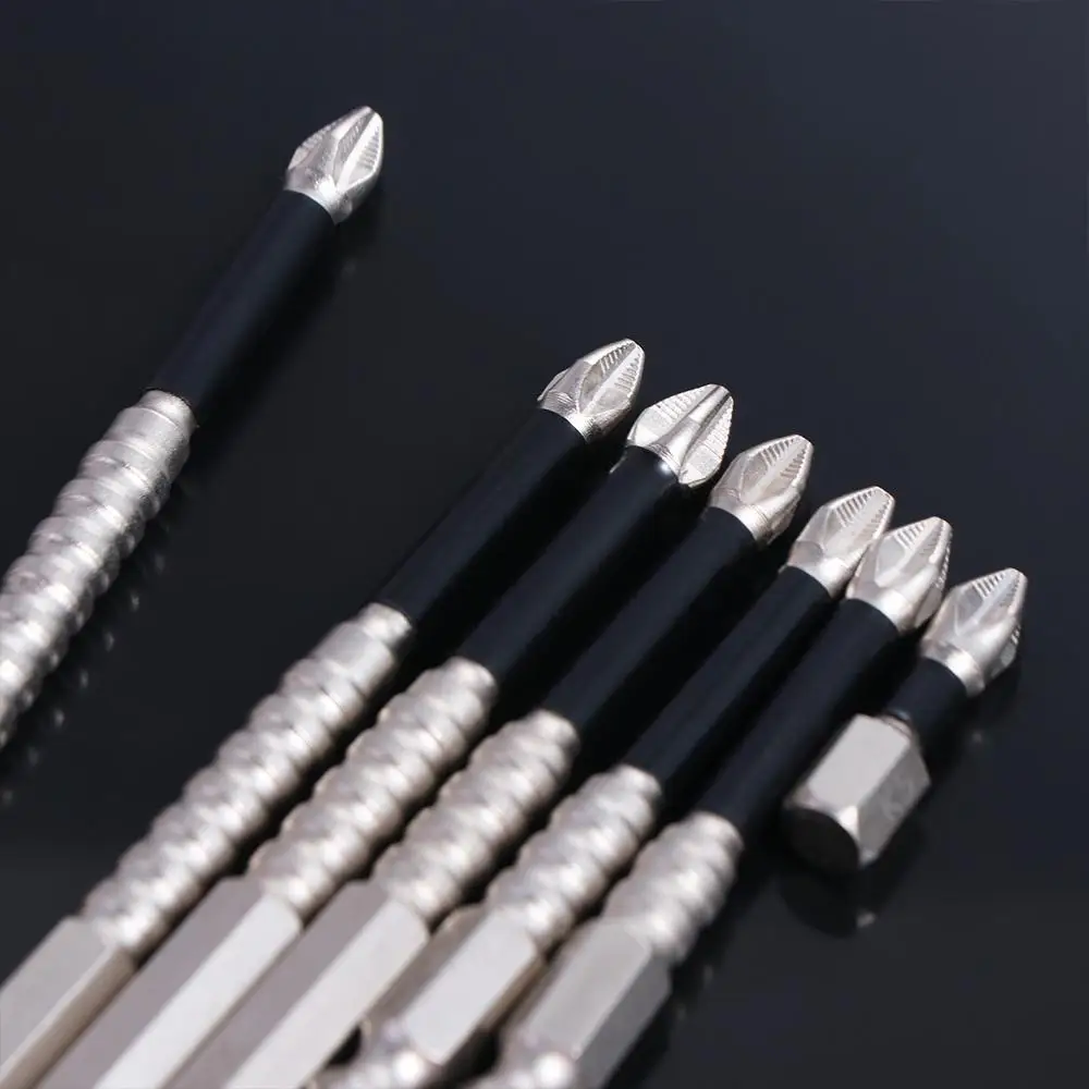 K5 Thread Magnetic Batch Head Alloy Steel Anti-Slip Cross Bit High Hardness Impact Resistant PH2 Screwdriver Bits
