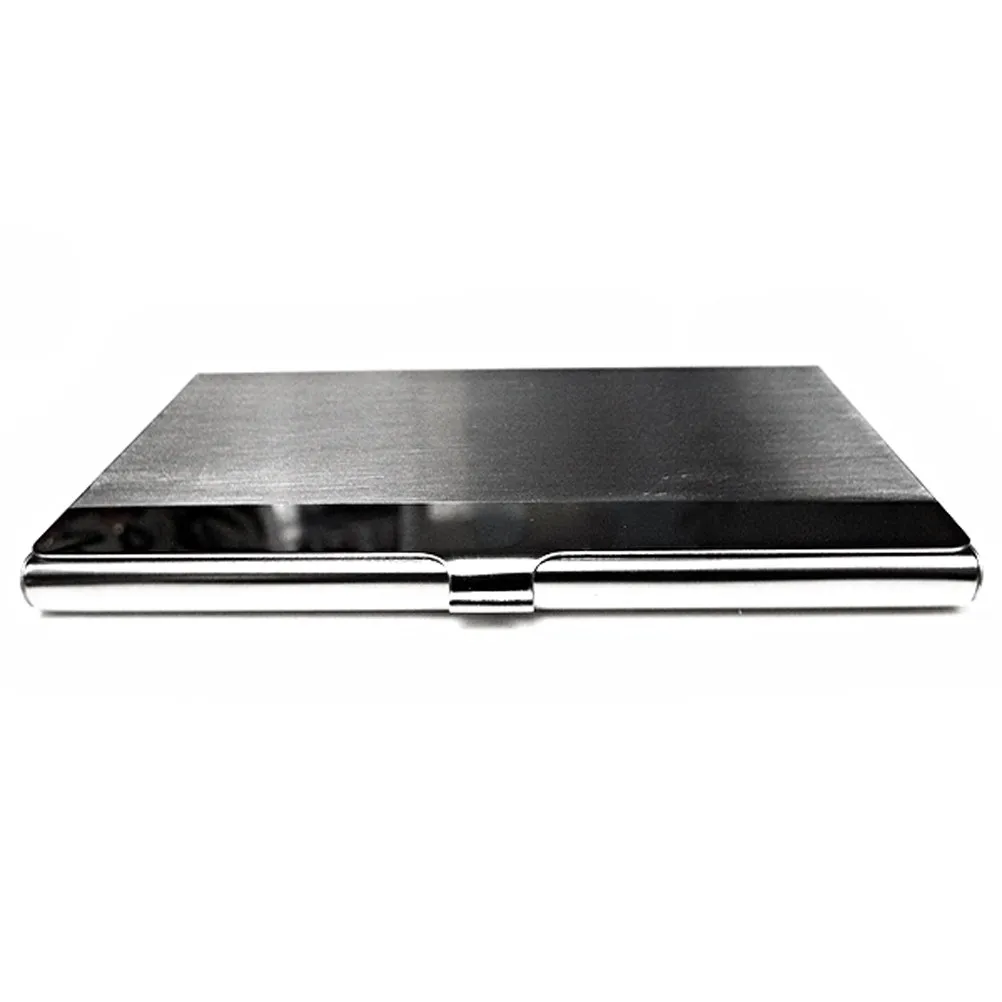 

Portable Stainless Steel Business Card Holder for 20 Cards Credit Name Gift Cards Thin Metal Case Name Holder Compact