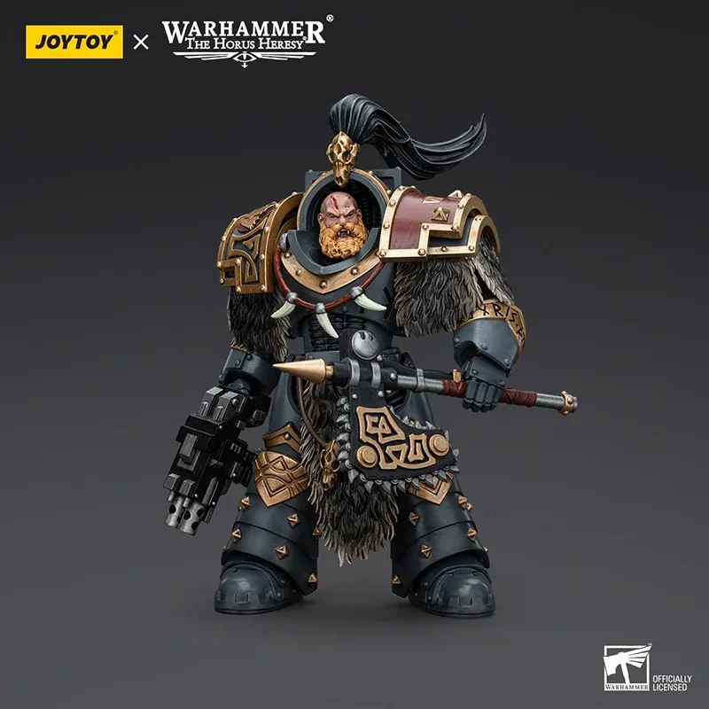 JOYTOY Warhammer 40K 1/18 ตัวเลขการกระทํา Space หมาป่า Varagyr Wolf Guard Squad Varagyr Thegn Terminator คอลเลกชันอะนิเมะรุ่น