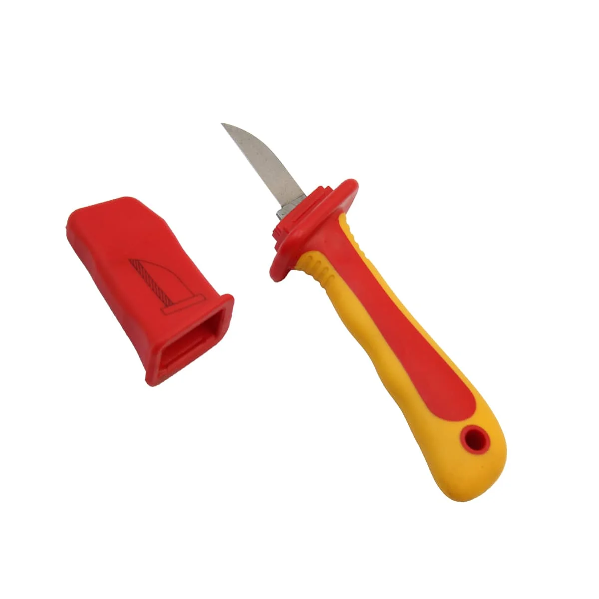 SFREYA S617 IInsulated Flat blade cable knife 210mm VDE 1000V high insulation resistance, non-slip handle for Electrician
