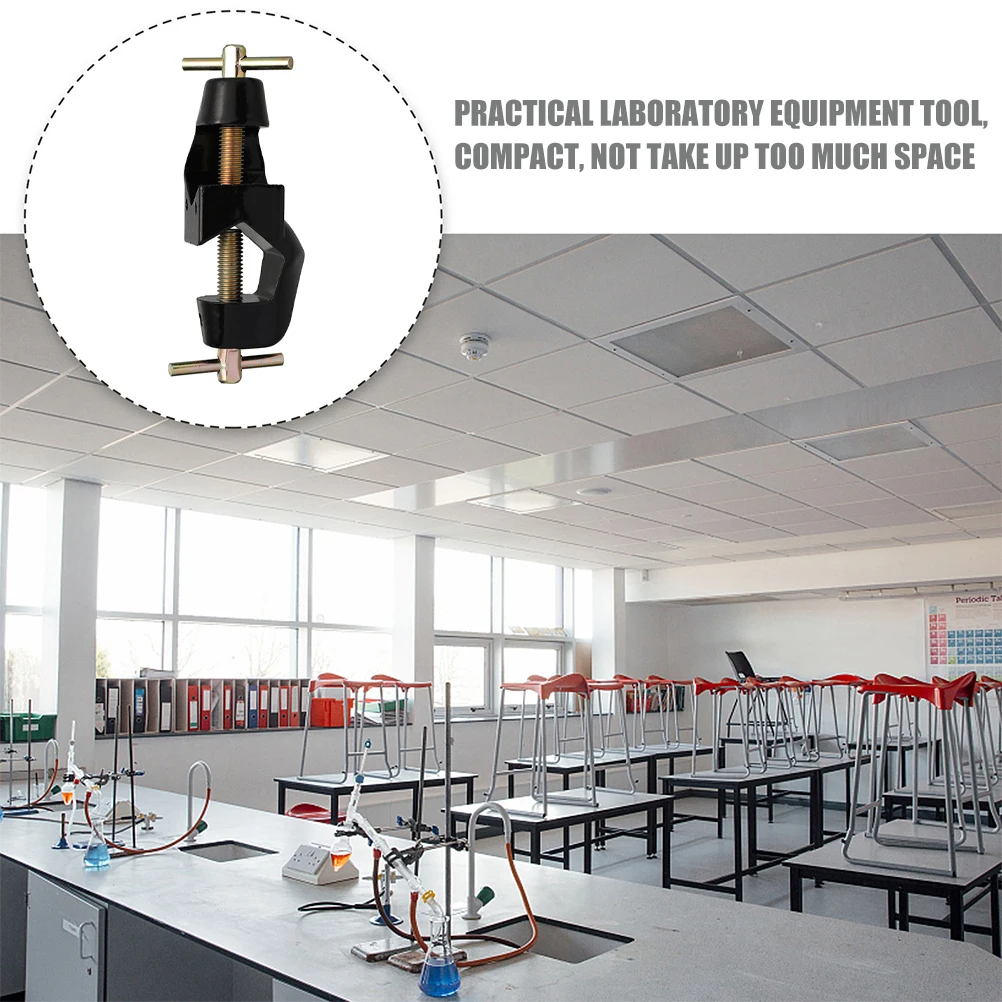 

German Wire Cross Clip Clamp Zinc Alloy Black Spray Lab Equipment Adjustable Bracket Stand Holder Laboratory Teaching