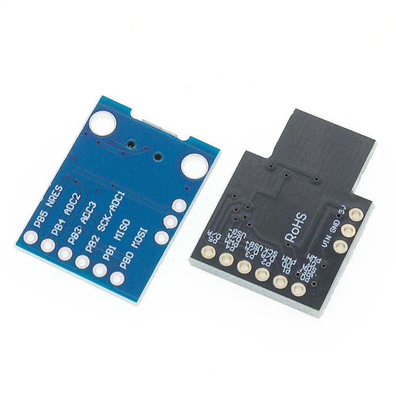 TINY85/ATTINY85 Digispark Kickstarter Micro Development Board ATTINY85 Módulo para Arduino IIC I2C USB Azul Preto