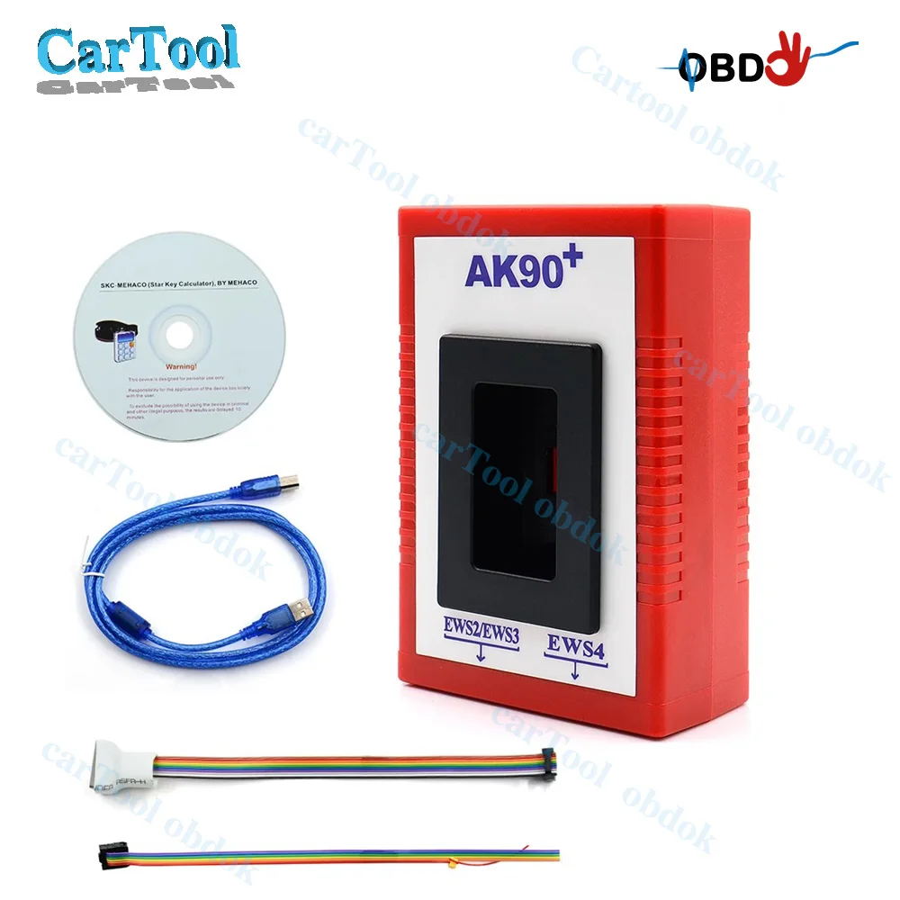 For BMW AK90+V3.19 Auto Key Programmer Tools EWS Code Reader From 1995-2009 AK90 Identify Keys CAS and EWS2/3/4