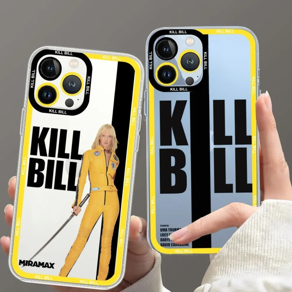 Kill Bill Movie Phone Case For iPhone 11 12 Mini 13 14 Pro Max Transparent Shell