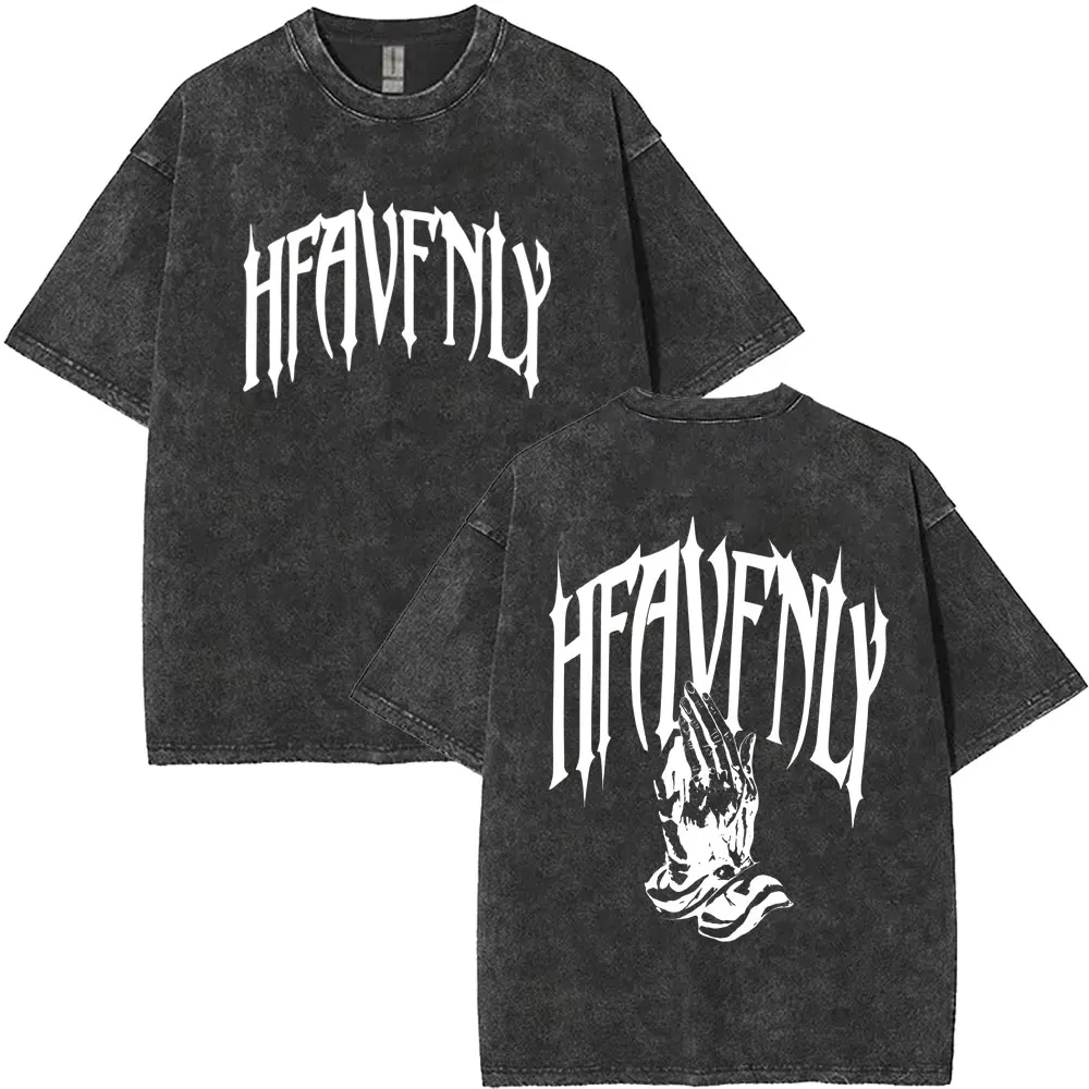 المسيحية الدينية يسوع ملك المجد غسلها تي شيرت الصيف الرجال النساء موضة المتضخم الشارع الشهير الذكور Vintage تي شيرت بلايز