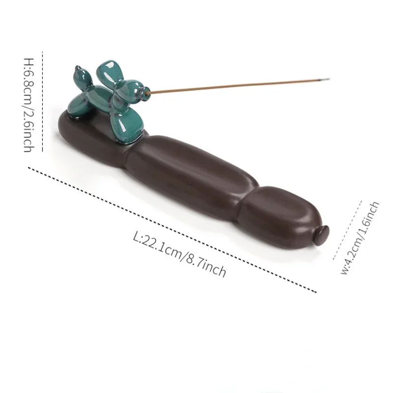 1 قطعة ، اليدوية لطيف الكلب السيراميك الحرف اليدوية البخور عصا حامل المنزل الحلي مبخرة (بدون البخور) #6