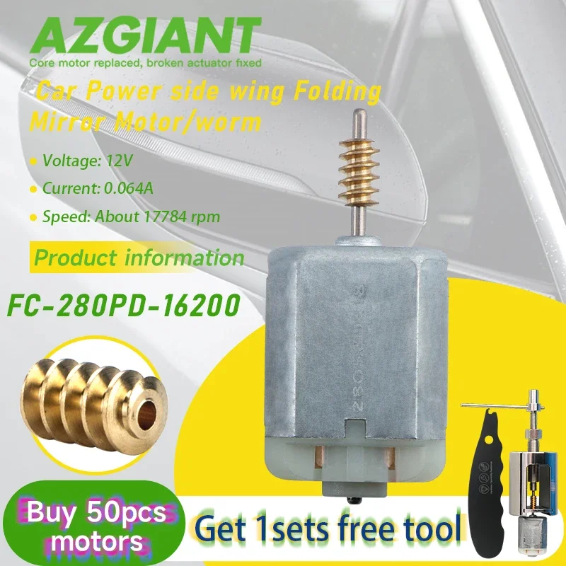 

FC-280PD-16200 DC 12V Car Fold Mirror Motor Copper Worm Gear For 2011-2015 Mazda 8 Brand New Auto Accessoires Repair Tools DIY