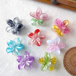 Elegant Large Flower Hair Clip Fashion Egg Flower Hairpin For Women Girls Sweet Ponytail Hair Claw Headwear Hair Accessories