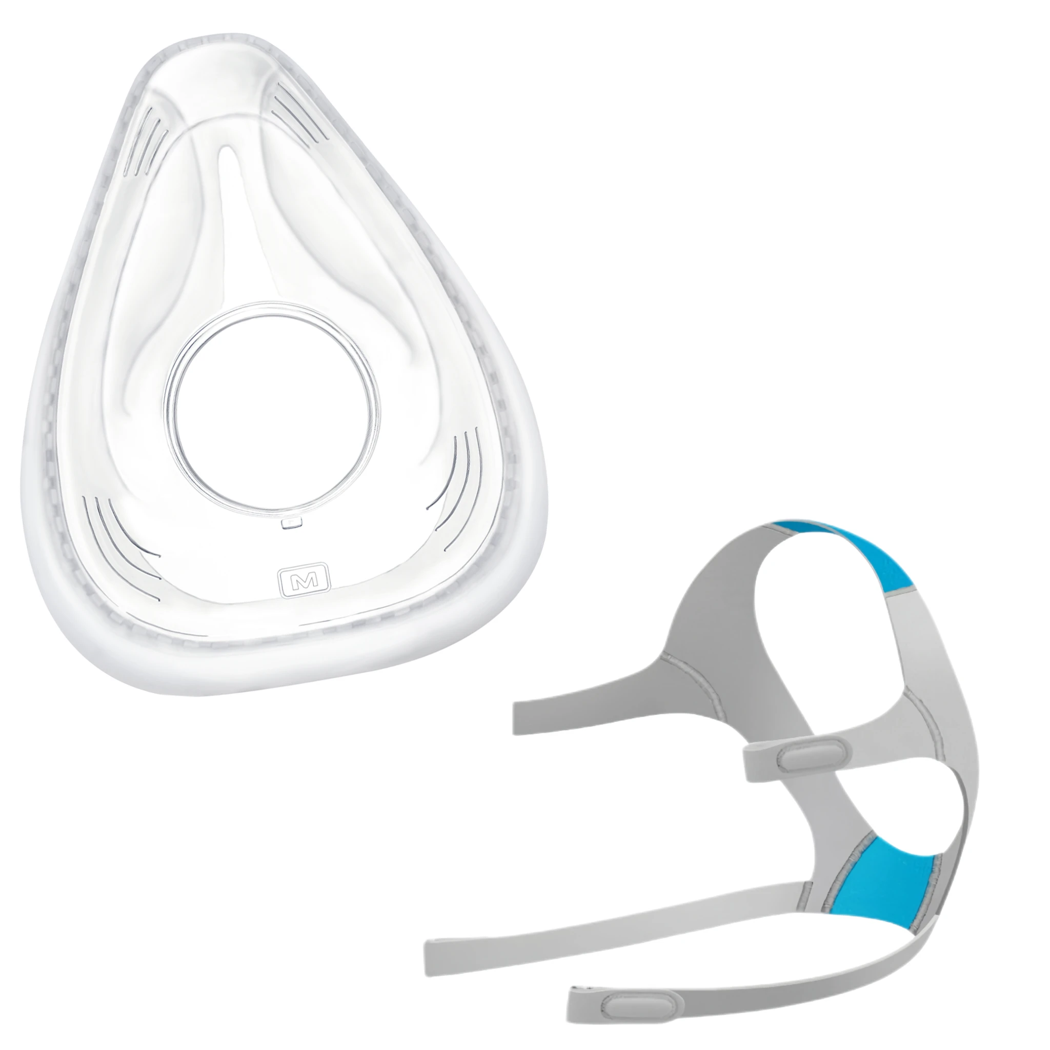 

The F20 kit includes an F20 replacement pad and an F20 headband, and is compatible with ResMed