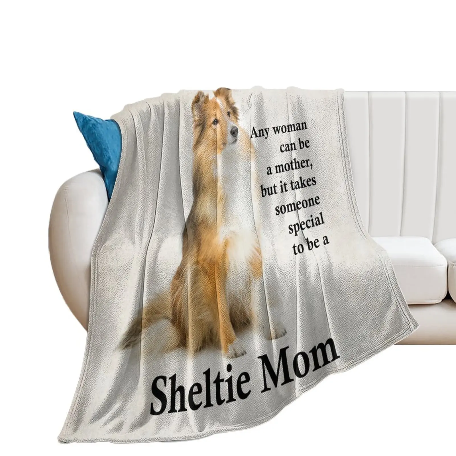 Sweet Sheltie Mom Throw Blanket Thin Fashion Sofas Blankets