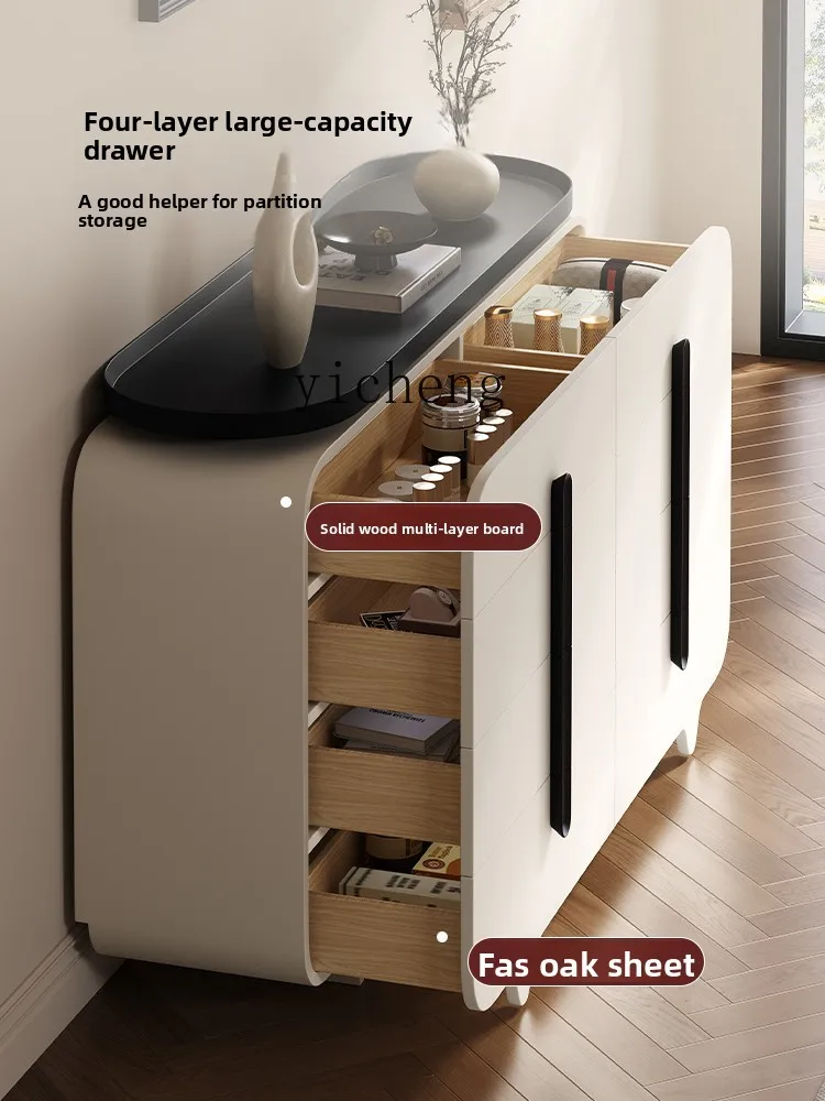 

ZZ retro eight-bucket cabinet, living room against the wall, chest cabinet, drawer, bedside storage cabinet