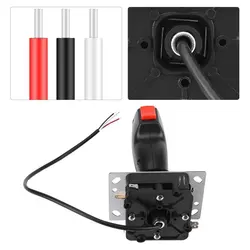 8 Way Flight Joystick With Vibration Trigger Joystick Red Top Fire Button For Pc Flight Joystick For Video Game Arcad DIY Parts
