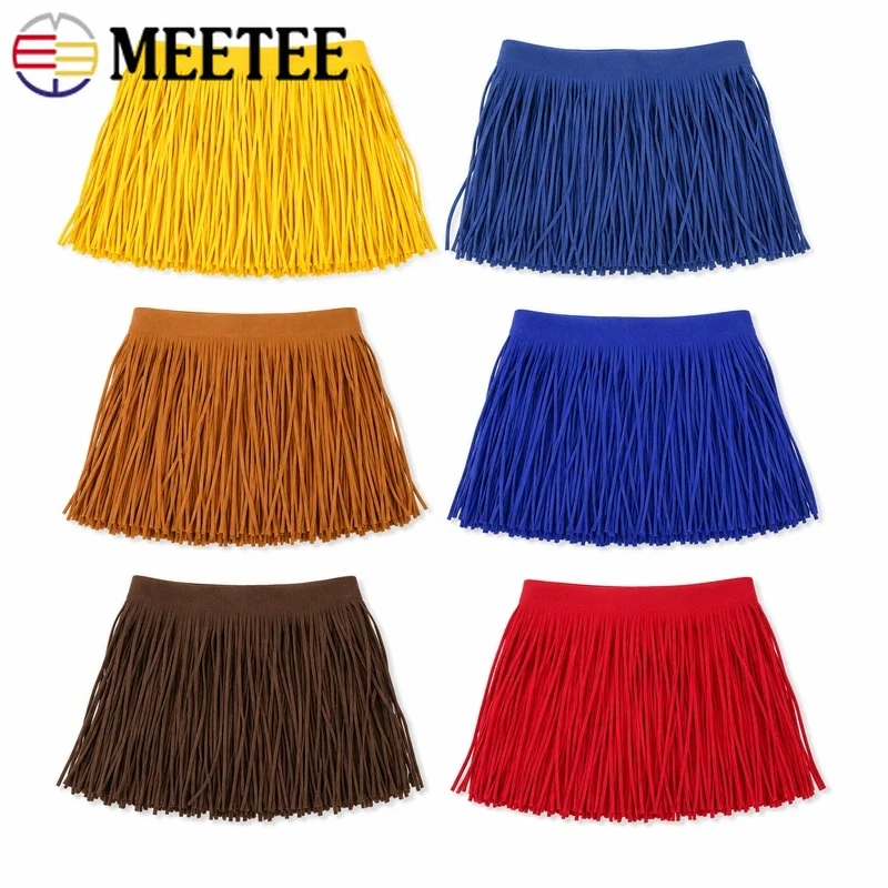 2/4Meters 3mmx15cm Tassel Fringe Trim Cotton Long Thread Lace for Skirt Dress Handbag Curtain Costume Sewing Decoration Crafts