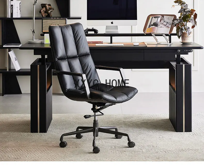 Light Luxury Solid Wood Desk Computer Desk Writing Desk Office Workbench Desktop Adjustable Modern Electric Lifting Table