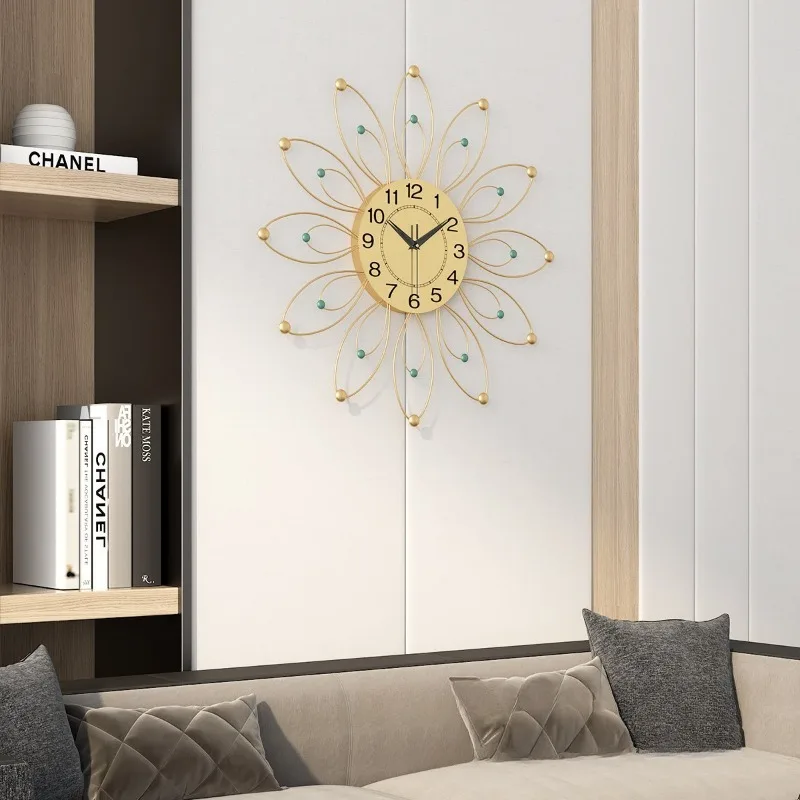 Modern Luxury Wall Clocks Nordic Creative Living Room Wall Clocks Artistic Stylish Silent Clock Sturdy Premium Home Decor