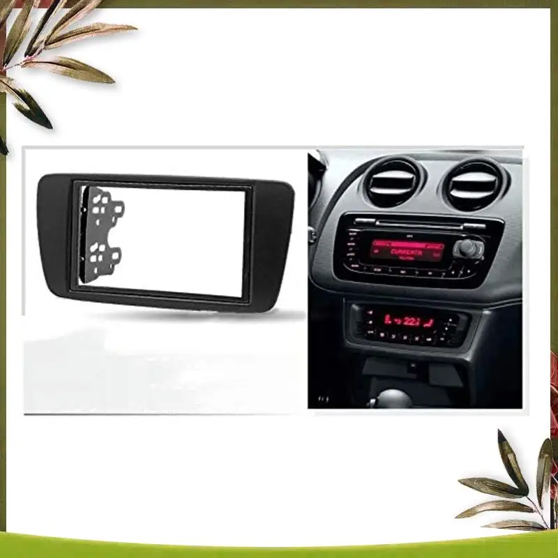 

AB98-2 DIN Adapter CD Trim Panel Stereo Interface Radio Car Frame Panel Fascia For SEAT Ibiza 2008+